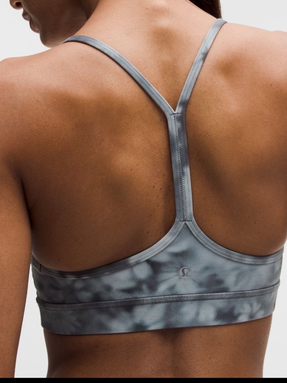 Lululemon Flow Y Bra Gray multi size 8 NWT - Picture 2 of 7